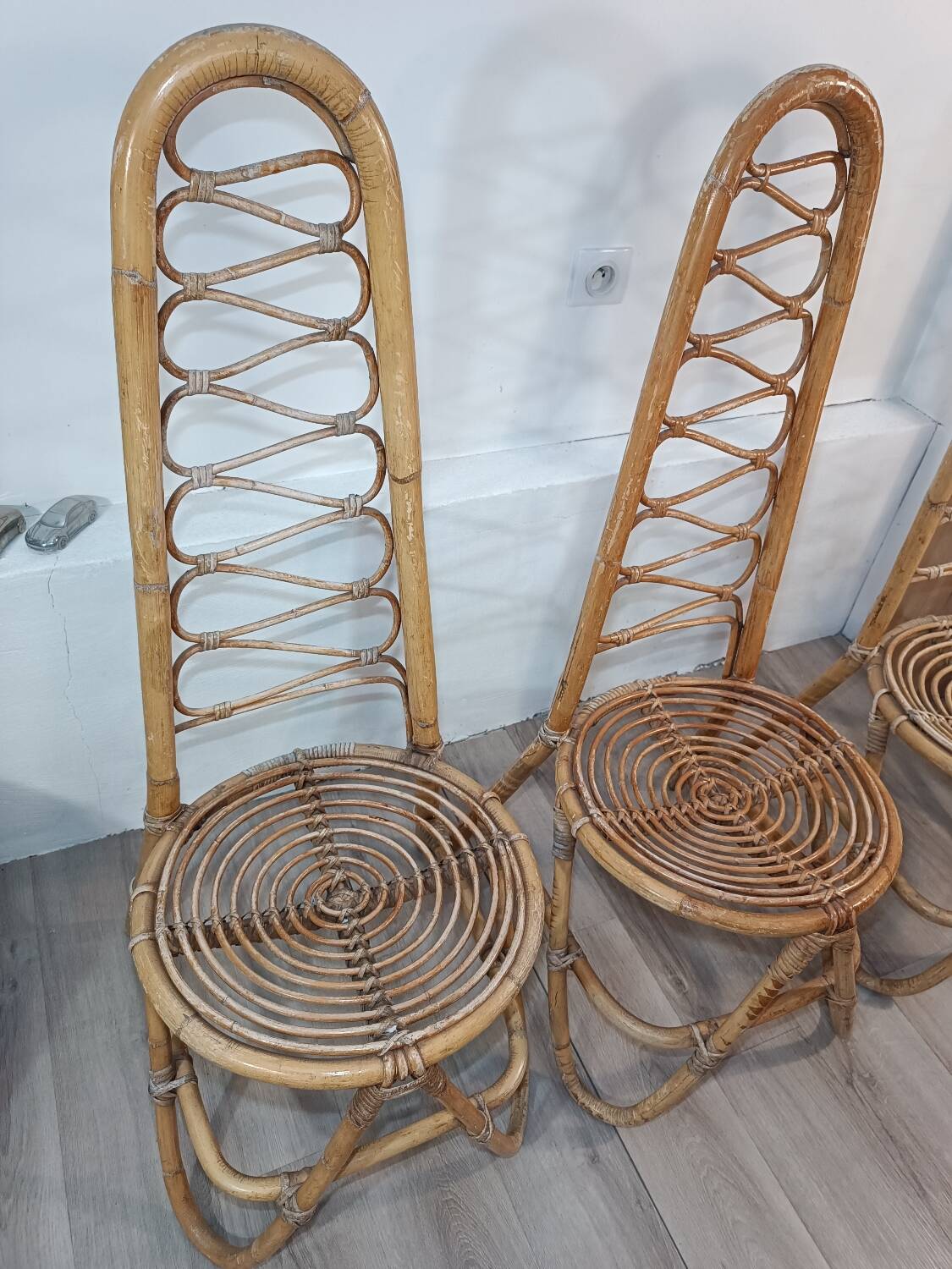 Trio de chaises par Dirk Van Sliedregt Années 1960