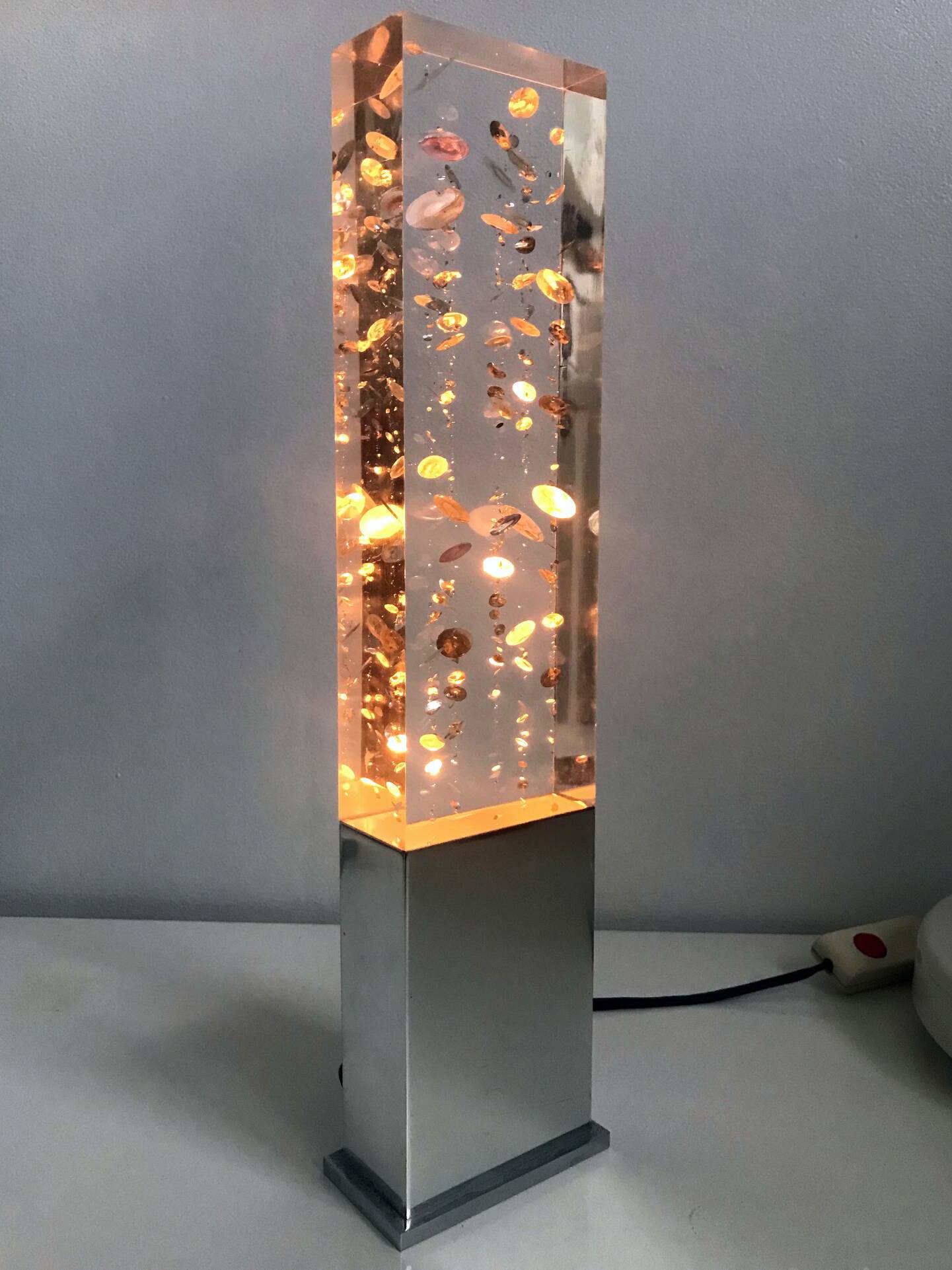 Vintage lamp • space age night light • 1970