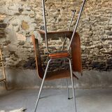 Ensemble de 6 fauteuils - Bois & métal -