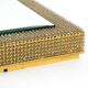 1960s brass wall backlit mirror, frame with glass beads by Palwa