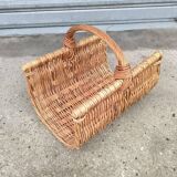 Wicker log basket 1970