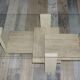 Table basse en travertin et verre design Willy Ballez