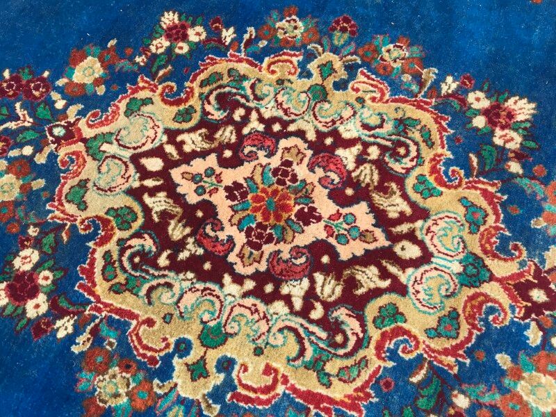 Persian vintage mahal rug handmade 258x373 cm