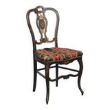 Antique French Napoleon III Chair Inlaid with Mother-of-Pearl