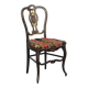 Chaise ancienne Napoléon III incrustée de nacre, France