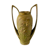 Vase signed Blanche Poccard de Saintilau, salon 1902, art nouveau
