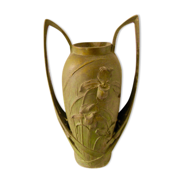 Vase signé Blanche Poccard de Saintilau, salon 1902, art nouveau