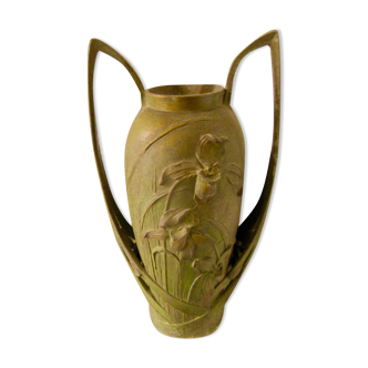 Vase signed Blanche Poccard de Saintilau, salon 1902, art nouveau