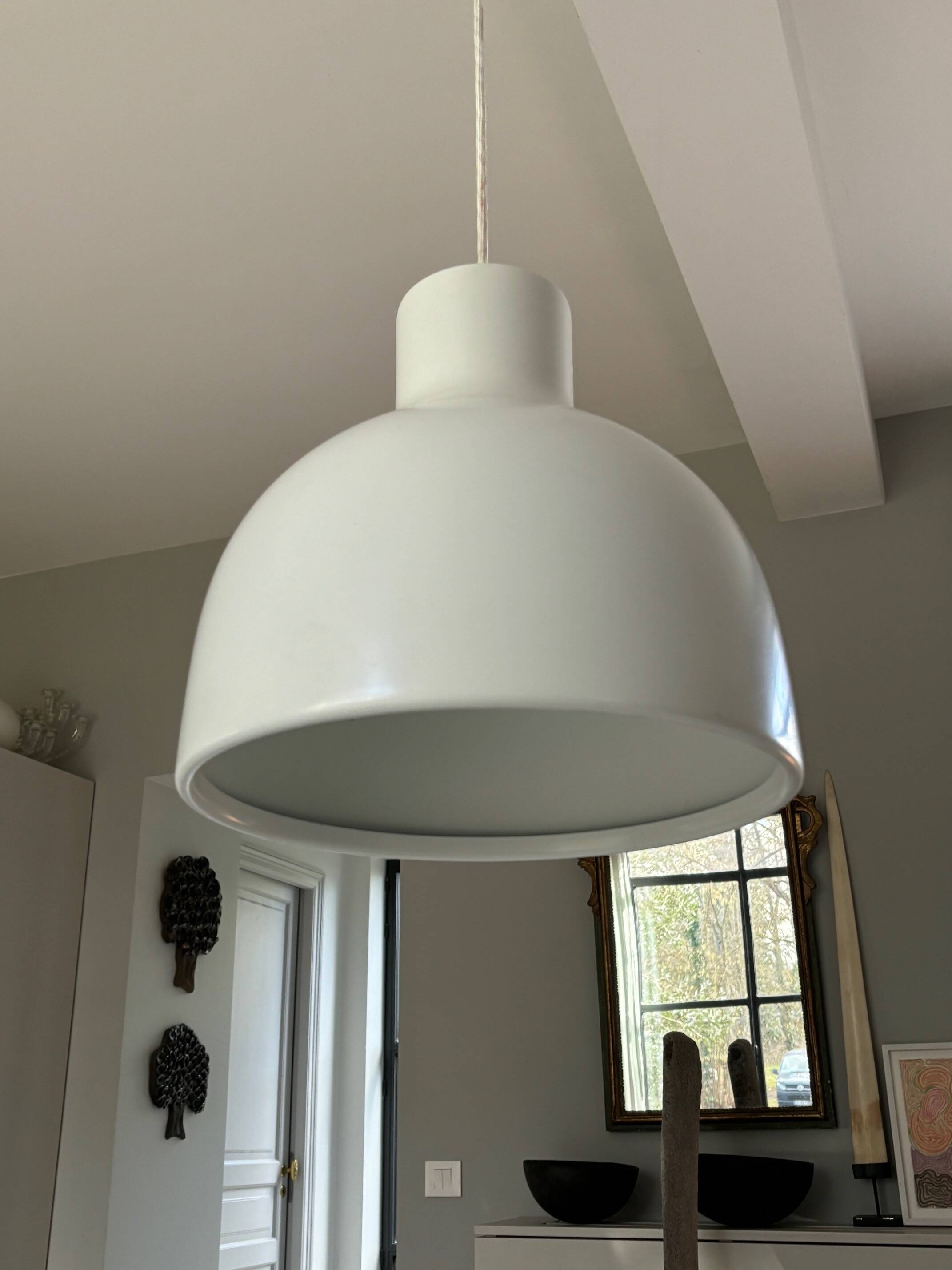 2 metal pendant lights - Sweden 70s/80s