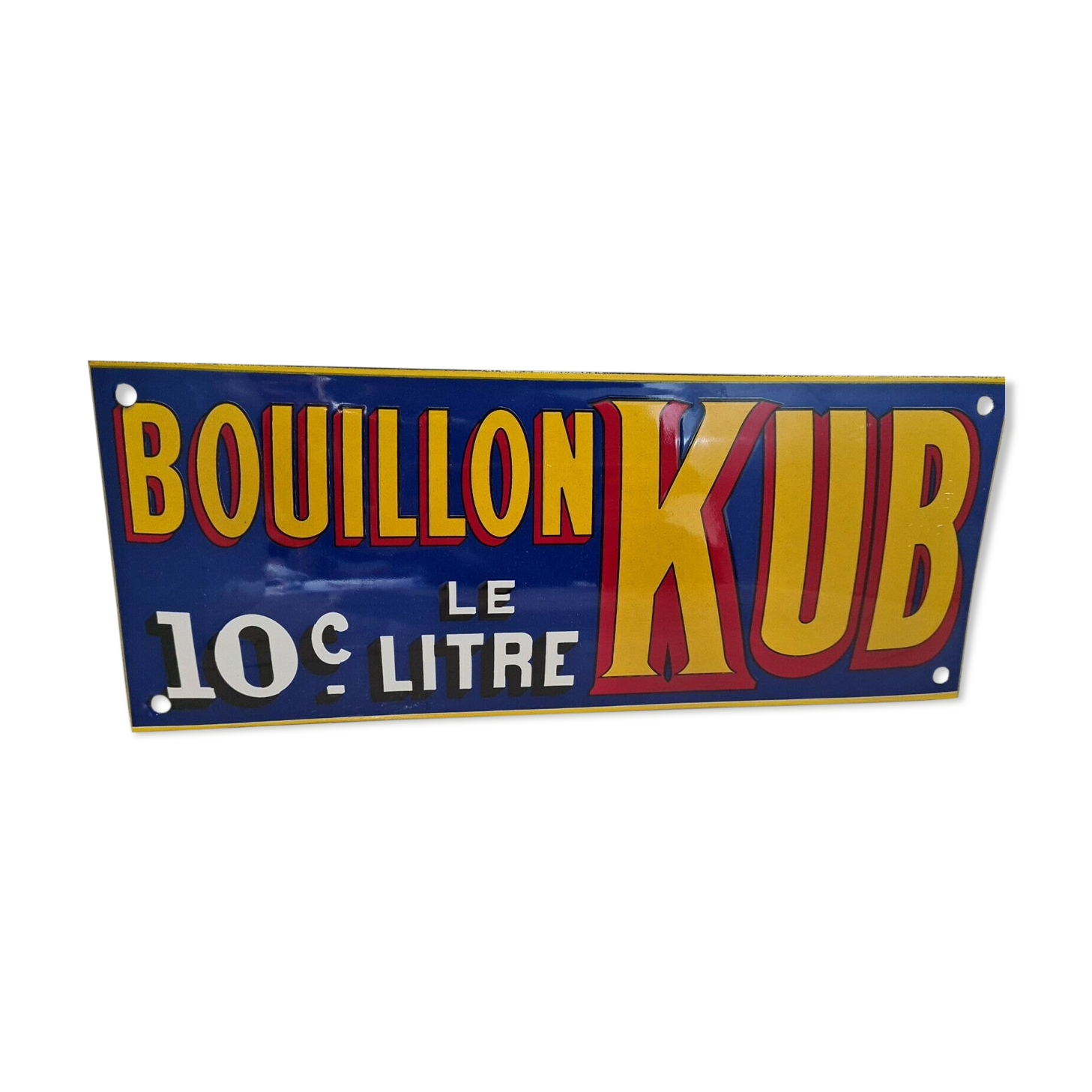 Enamelled plate "kub broth"