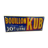 Enamelled plate "kub broth"