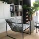 Fauteuil métal & tissu