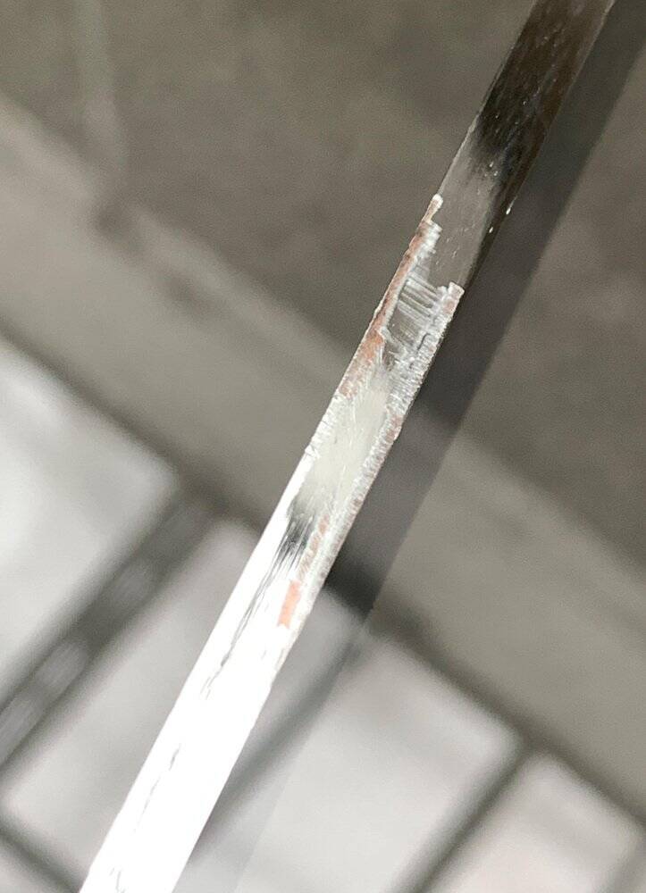 Joker coffee table in chrome and glass in mid-century Space Age style by Olivier Mourgue for Airborne, 1960s.