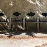 Set of 6 dining chairs by Kai Papritz, 90s.