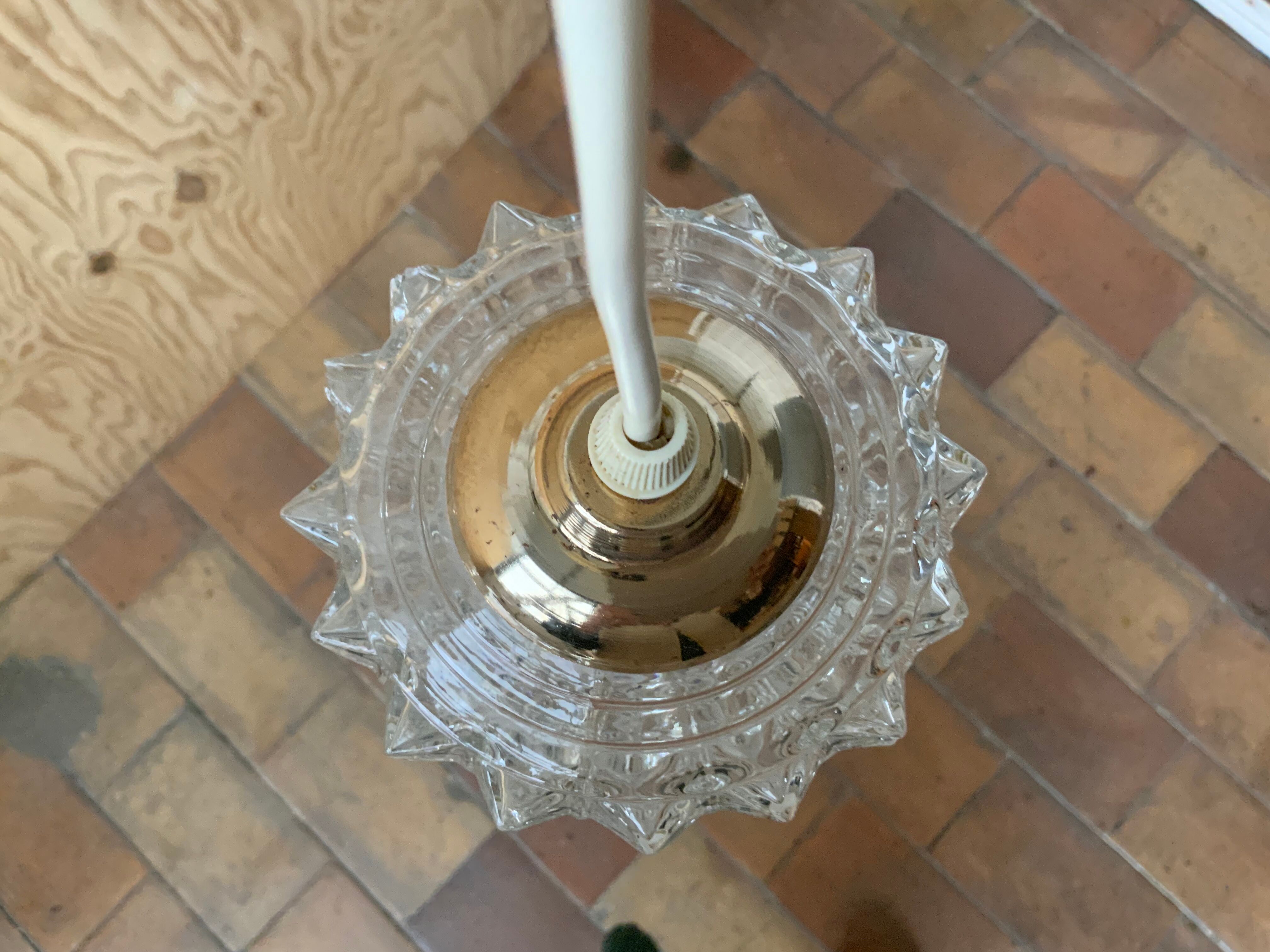 Vintage glass pendant lamp