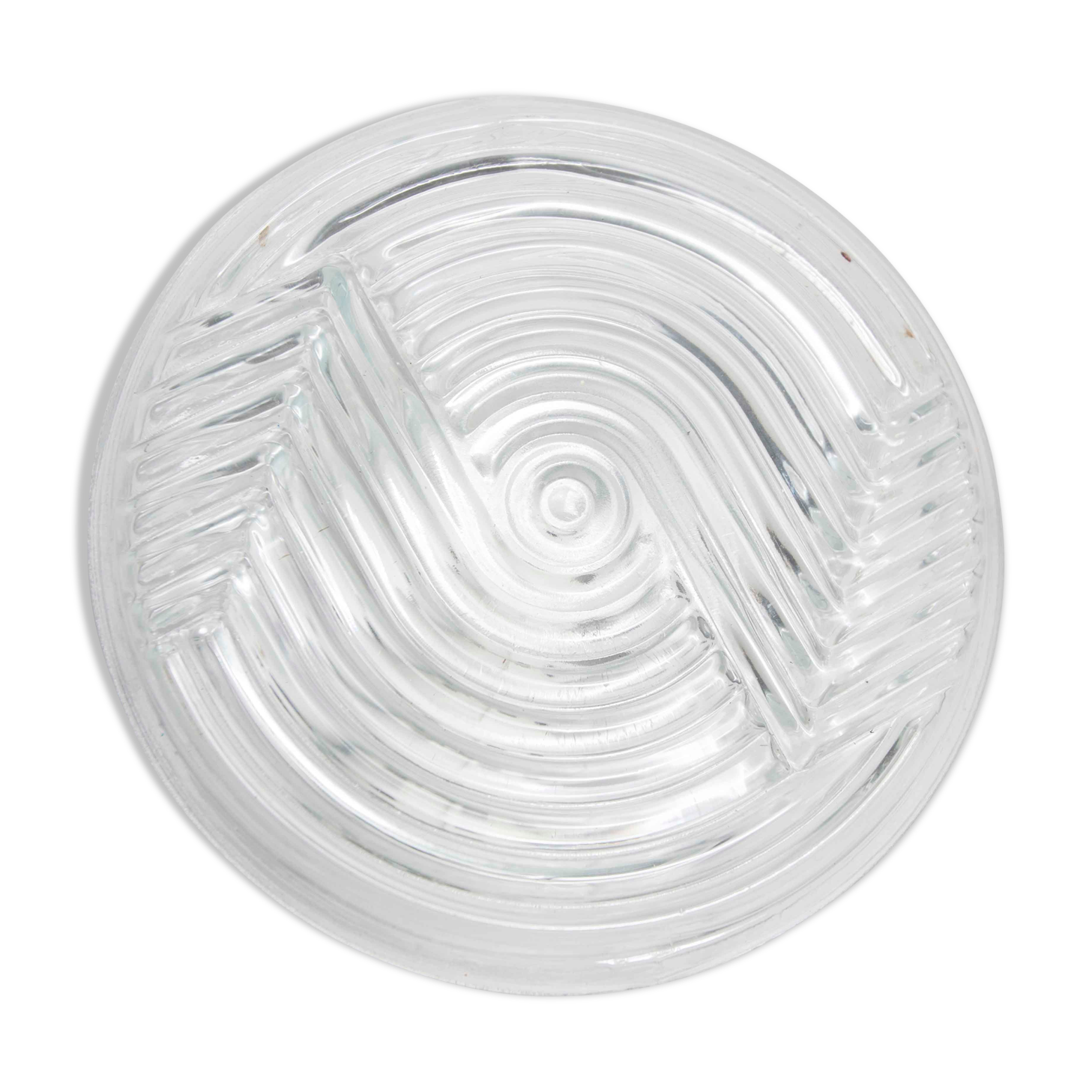 Ceiling lamp graphic 1970 glass