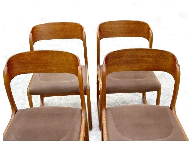 Set of 4 sleds chairs Baumann, 1960