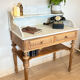 Console or dressing table in solid oak.