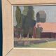 Huile su panneau suédoise – « Quartier silencieux » par Tage Nilsson