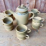 Coffee set in Sarreguemines sandstone.