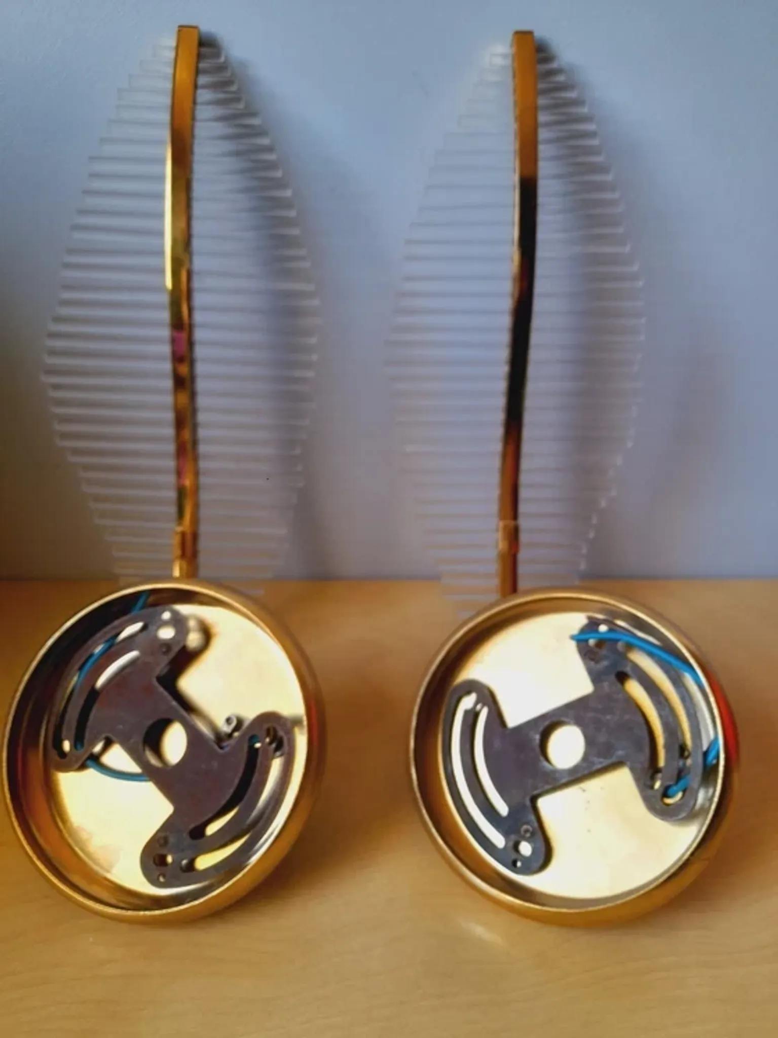 Pair of Leaf Wall Sconces in Murano Glass, Gaetano Sciolari for Venini