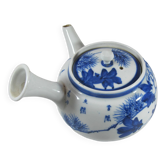 Petite théière en porcelaine bleu blanc chinoise ou japonaise début 20è siècle