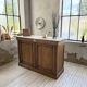 Oak and marble counter 1950