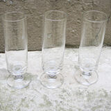 7 ancient champagne flutes luminarc transparent