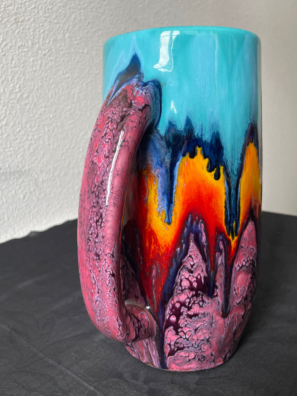 Ricard ceramic pitcher signed o.conguis