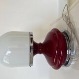 Red plastic table lamp