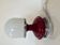 Lampe de table en plastique rouge