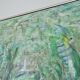 Abstract impressionism painting - Movement. Green Growth