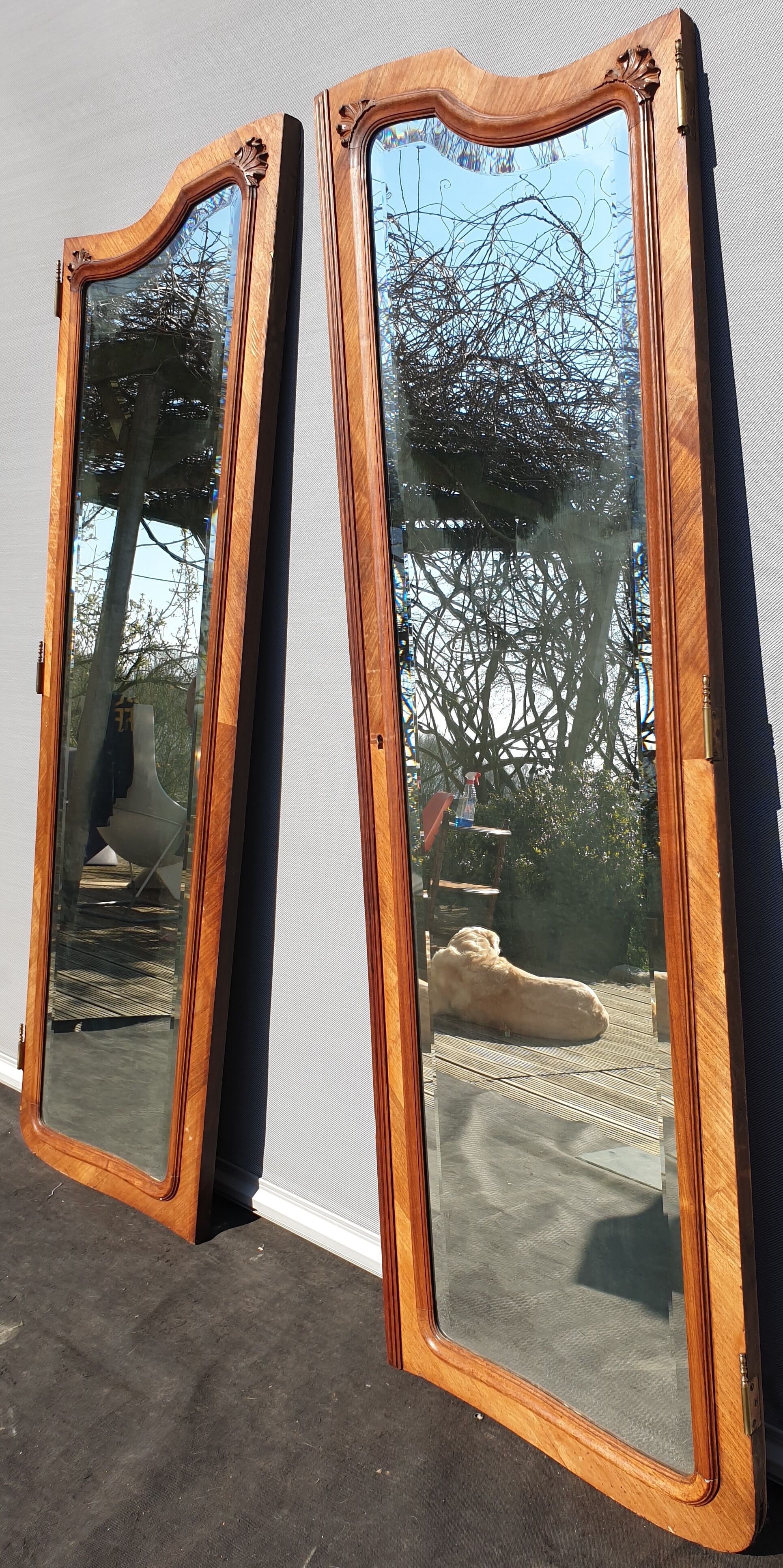 Napoleon III asymmetrical baroque mirrors