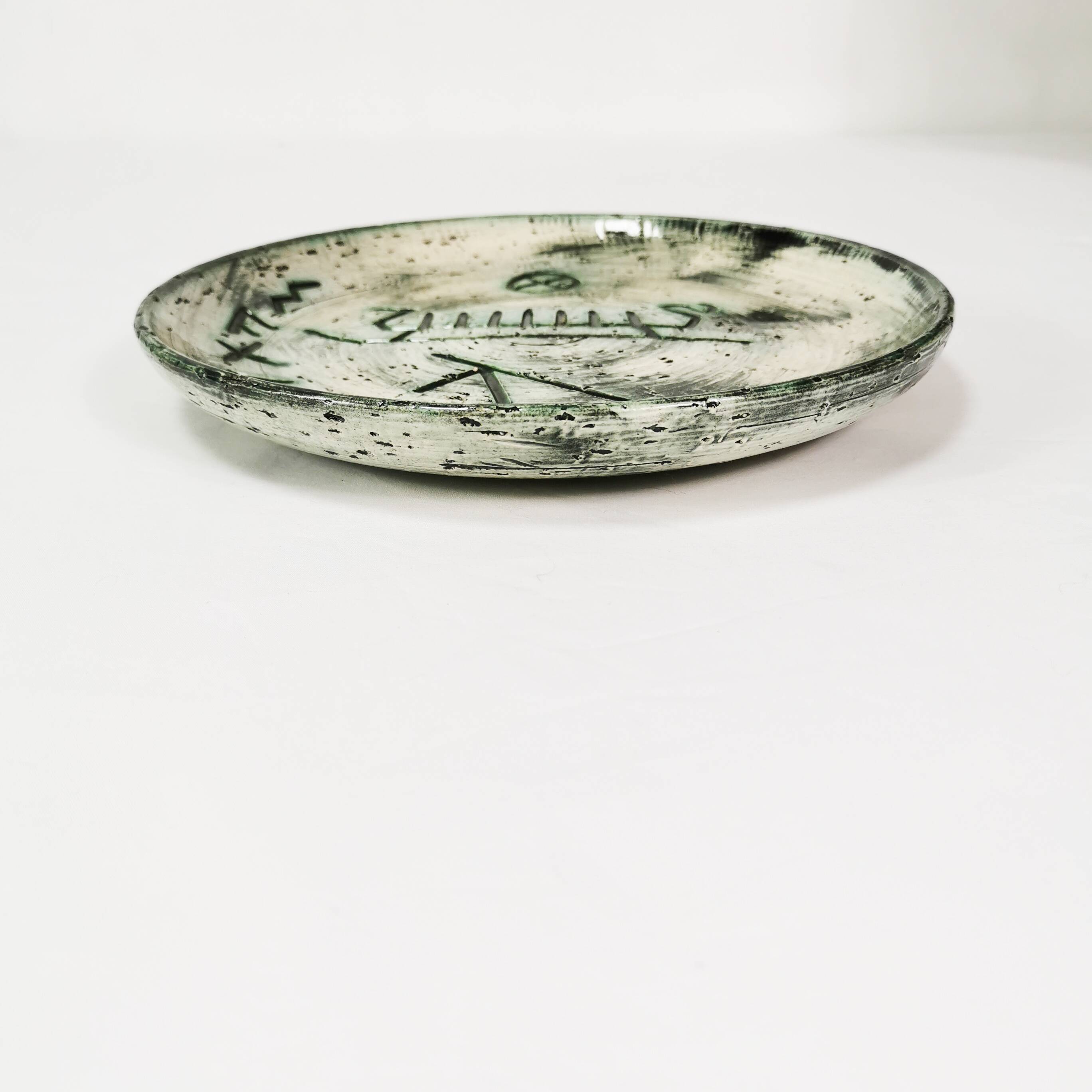 Ceramic wall plate, Arol, Norway, 1960s