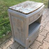 Marble top nightstand