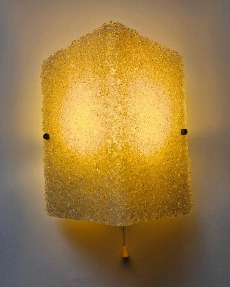 Rare Midcentury Lucite Wall Lamp Pokrok, 1960s