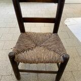 Wooden stool and children's canage