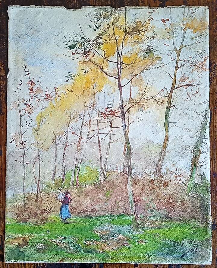 Roméo Dumoulin (1883-1944) - watercolor - 30.5 x 24.5 cm - signed - Belgian school
