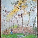 Roméo Dumoulin (1883-1944) - watercolor - 30.5 x 24.5 cm - signed - Belgian school