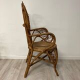 Peacock chair with armrests