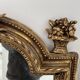 Louis XVI style mirror in wood and gilded stucco, 19th century