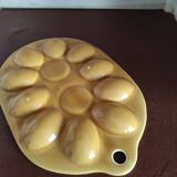 Vintage egg tray in glazed stoneware