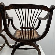 Paire Fauteuil dagobert et son cannage