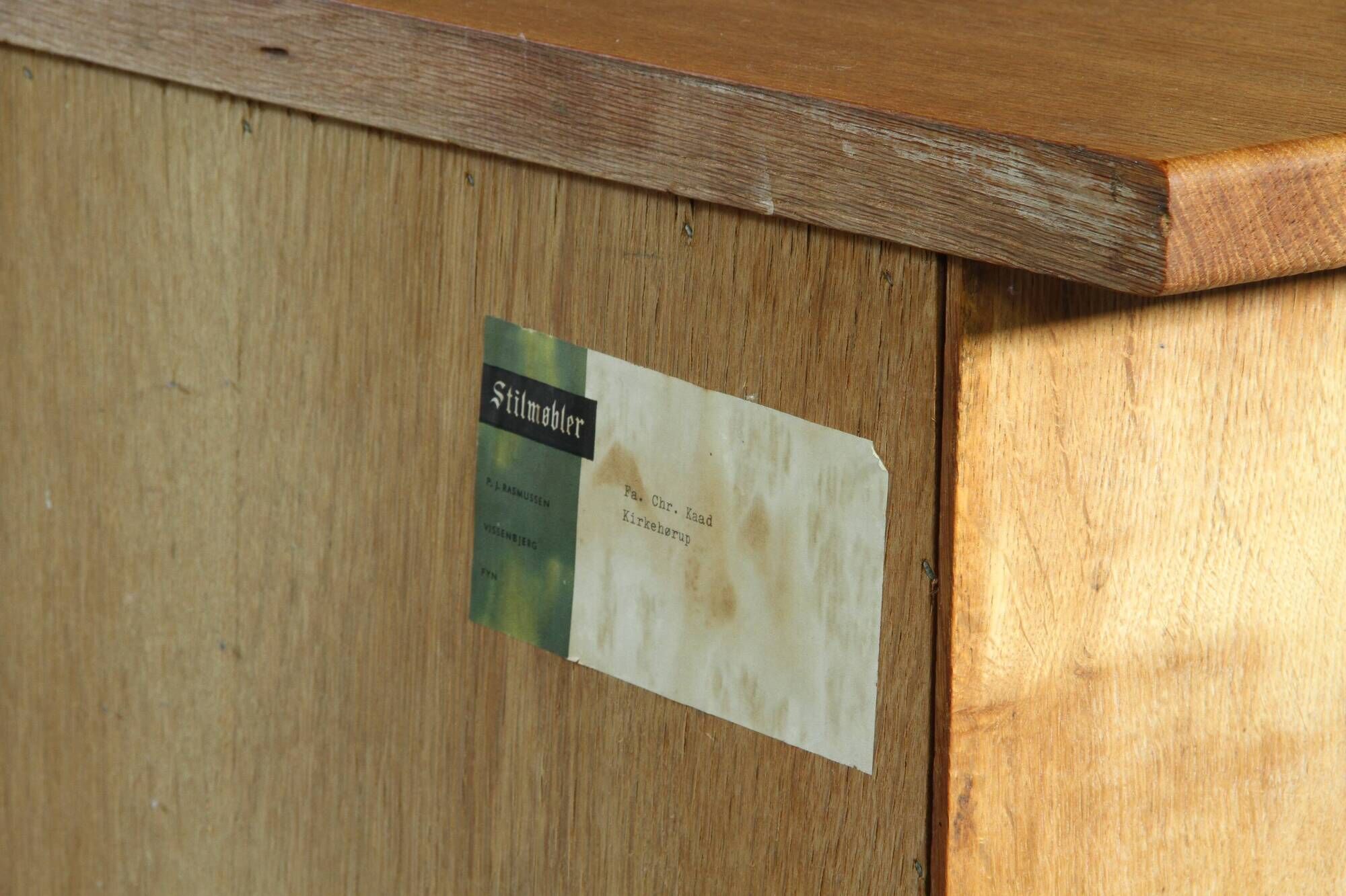 Vintage Danish 1960s Modern Oak Cabinet In The Style Of Henning Kjærnulf