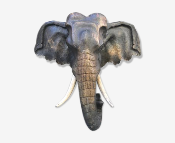 Tete D Elephant En Bois Selency Tete D Elephant En Bois Selency