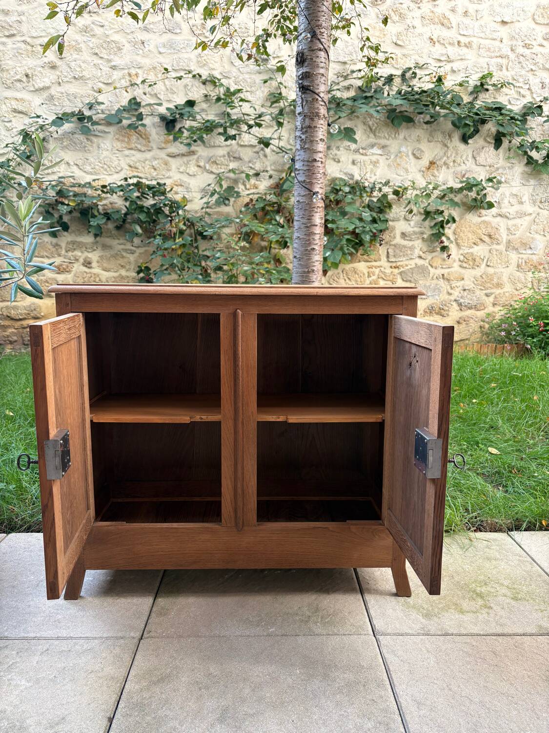 Small solid wood sideboard