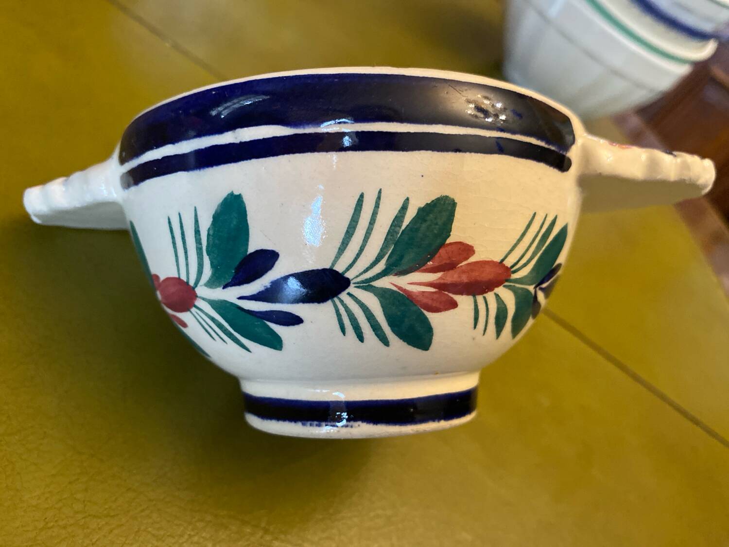 Antique Breton ear bowl