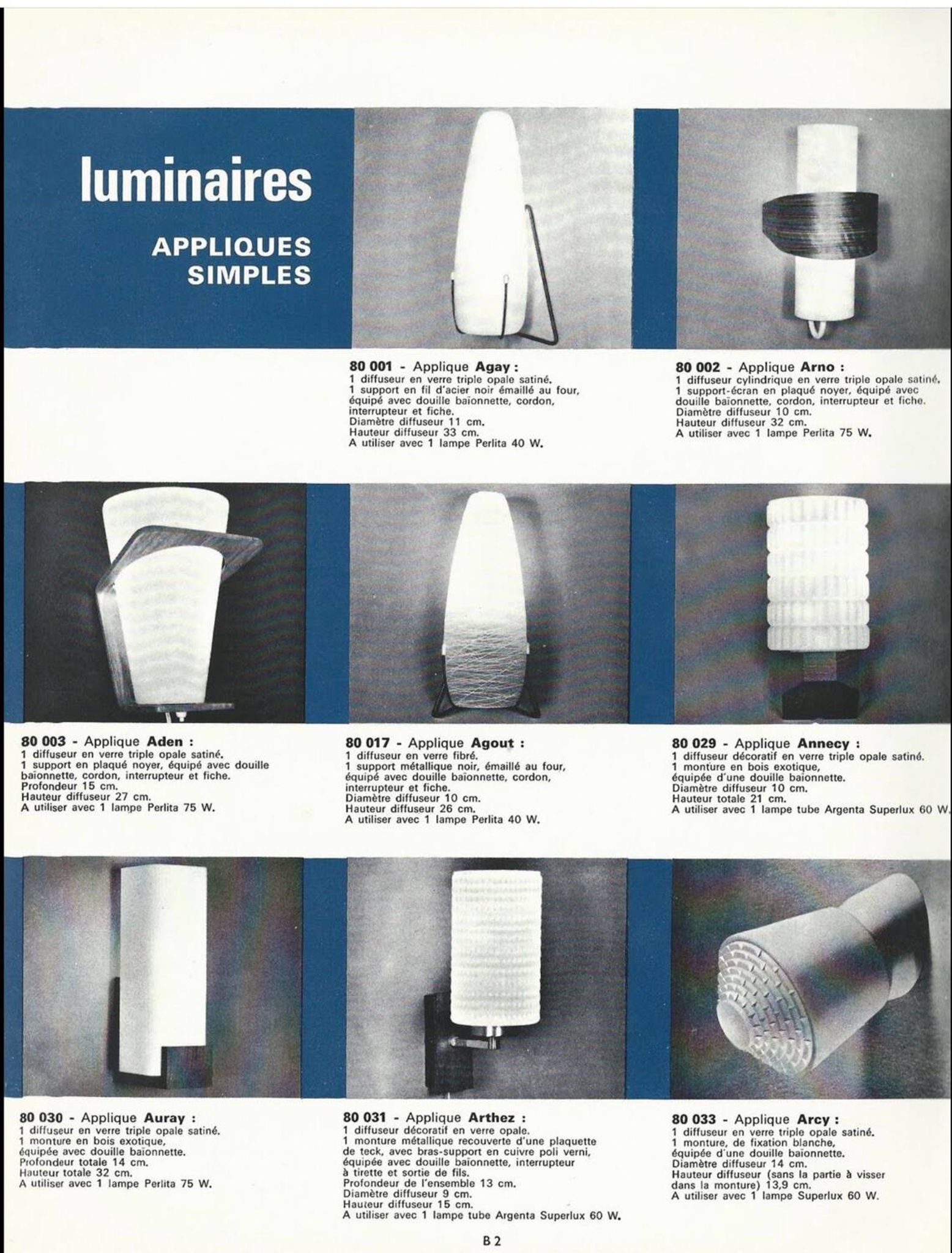 Scandinavian wall light in teak and opaline glass by Louis Kalff for Philips, 1968