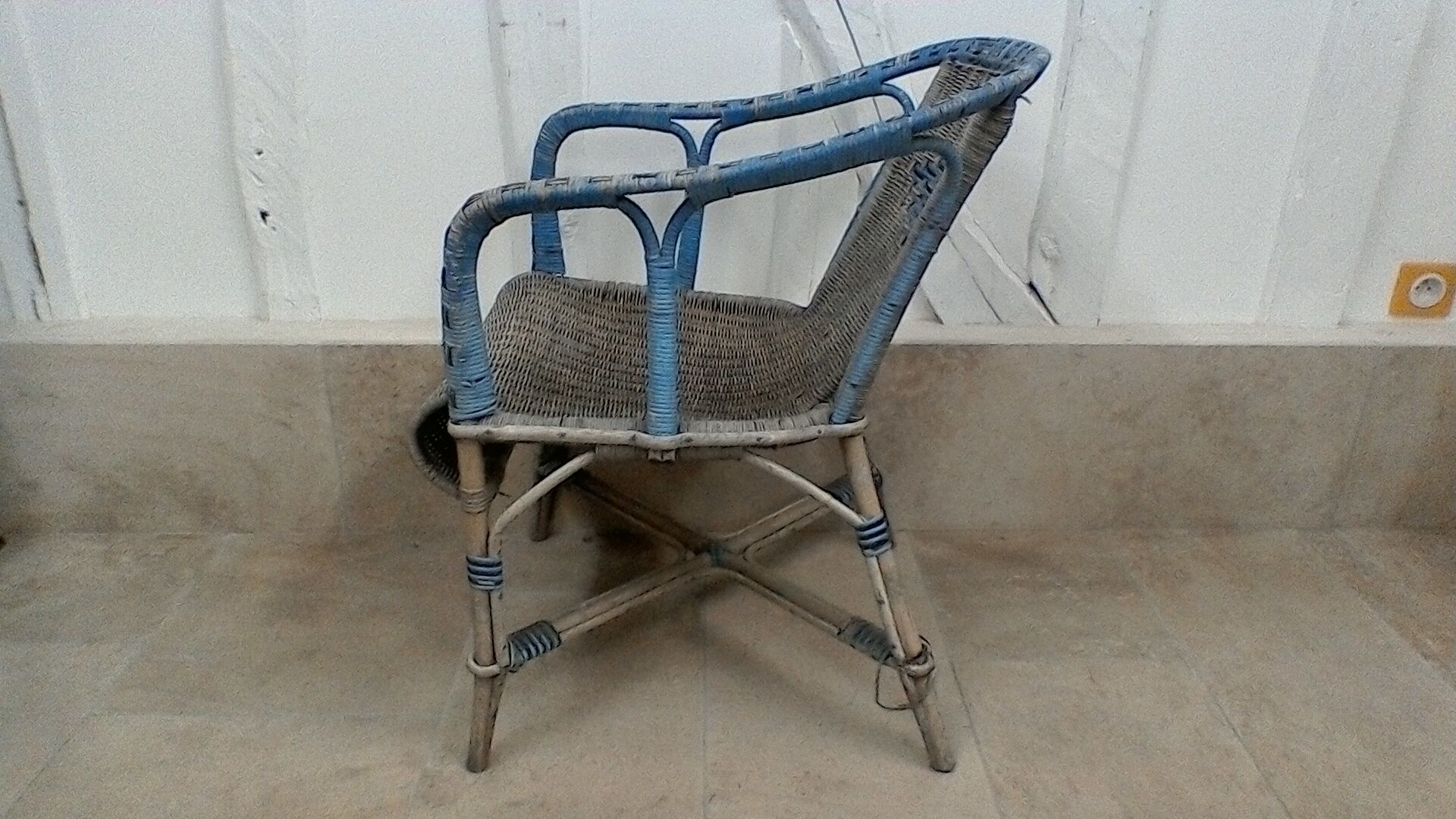 Rattan chair, vintage