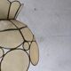 Suspension in mother-of-pearl and brass flower shape